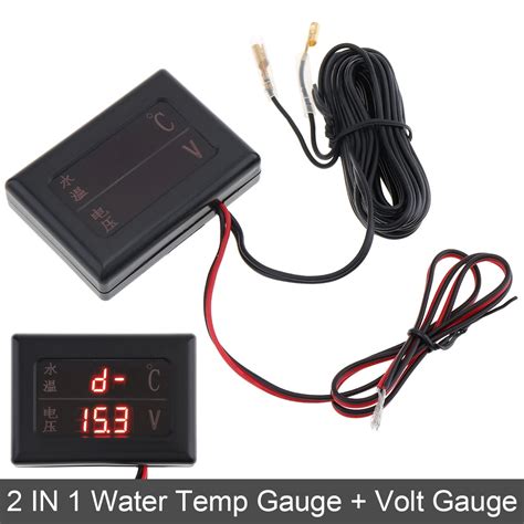 universal    digital volt gauge anti shake water temperature gauge  sensor