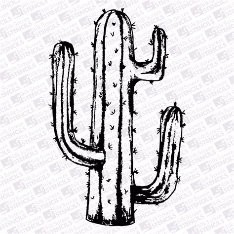 cactus  silkscreen stencils