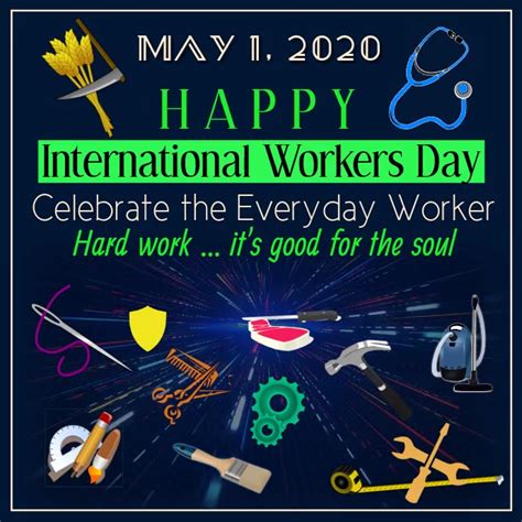 copy of happy international workers day postermywall