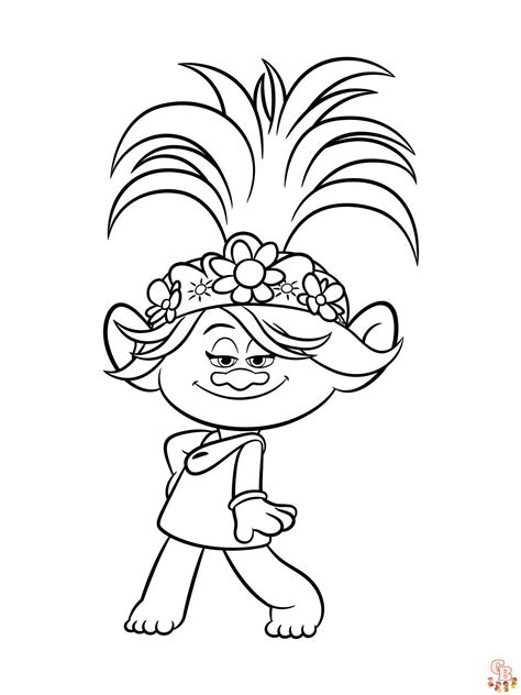 discover  newest troll coloring pages   print