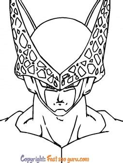 pages  color cell dragon ball   kids coloring pages printable