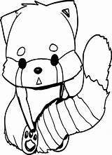 Anime Fox Coloring Drawing Getdrawings sketch template