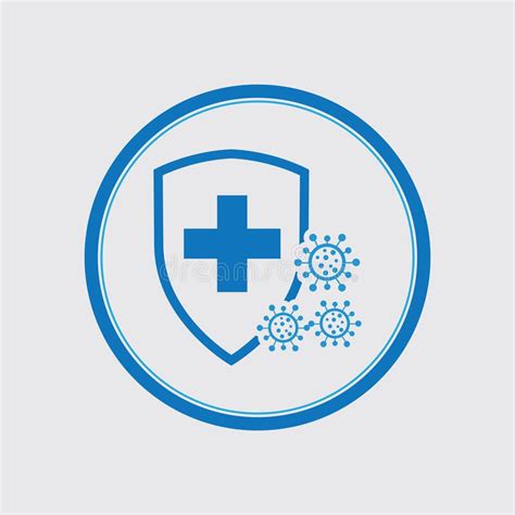 virus protection logo images illustration design stock vector