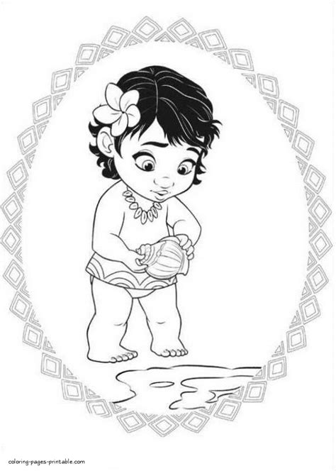 girl coloring pages moana coloring pages printablecom