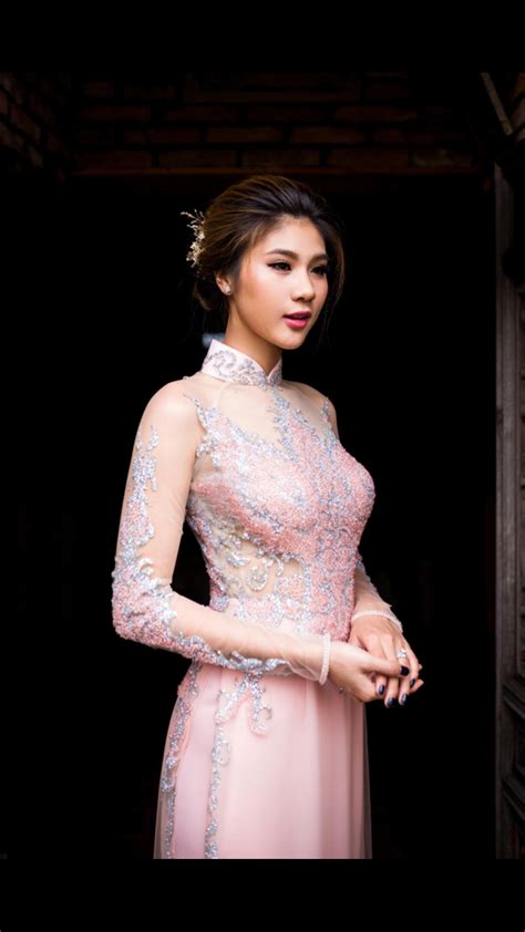 Beautiful Ao Dai Vietnamese Bridal Dress Stunning Vietnamese Ao Dai