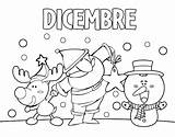 Diciembre Dicembre Colorare Portadas Disegni Meses Mesi Dellanno Acolore Cuadernos Caratulas Año sketch template
