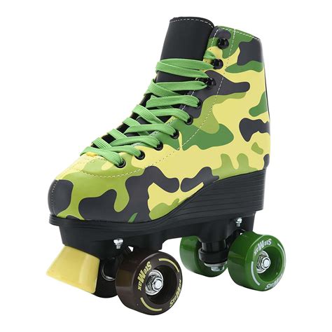 Quad Roller Skates For Girls And Women Size 2 5 Youth Green Camo