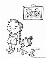 Sister Coloring Pages Big Printable Brother Getcolorings Color Print Template sketch template