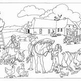 Bauernhof Ausmalen sketch template