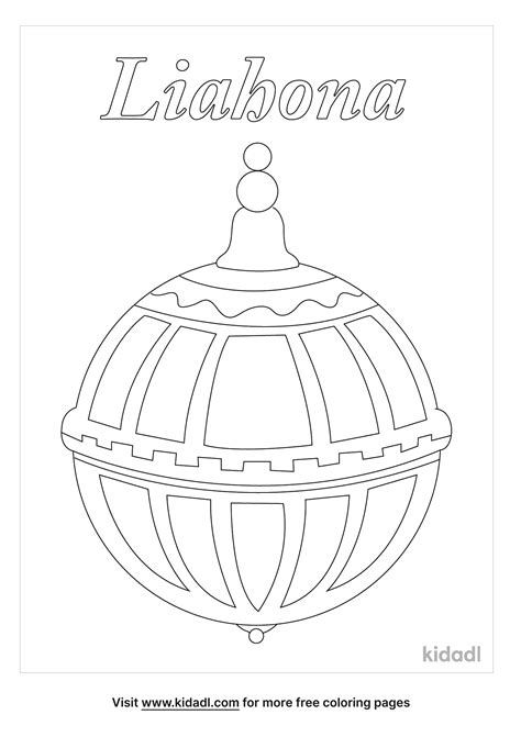 liahona coloring page coloring page printables kidadl