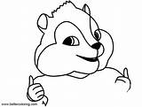 Coloring Chipmunks Pages Chipmunk Theodore Alvin Drawing Clipartmag Kids Printable sketch template