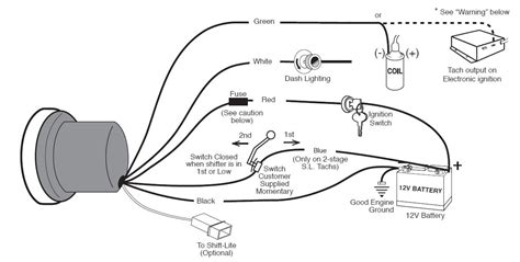wire tachometer diagram