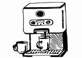 Kaffeemaschine Koffiezetapparaat Malvorlage Ausmalbilder Afbeelding sketch template