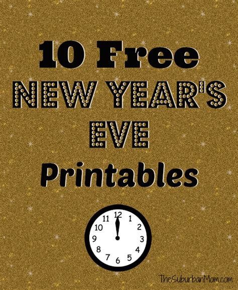 year  eve printables   hands  amazing  printables