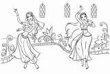 Danza Dancers Disegni Colorare Malvorlagen Orientale Tanz Colorkid sketch template
