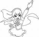 Coloring Supergirl Pages Super Hero Printable High Except Half Same Below Its Body Re They Post First sketch template