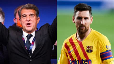 New Barcelona President Joan Laporta Reveals Message From Lionel Messi