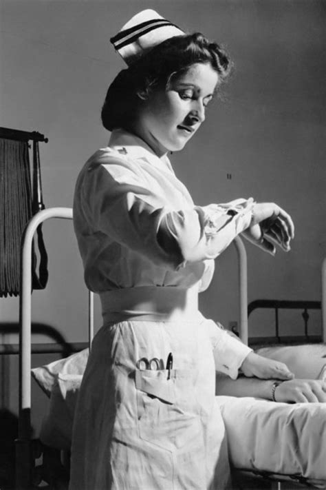 check out these 11 vintage photos showing the aura of nurses scrubs