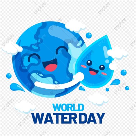 gambar kartun hari air sedunia kartun dunia hari sumber daya air png