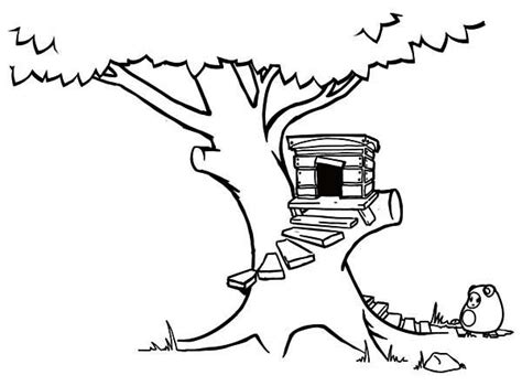 treehouse   stairway coloring page color luna