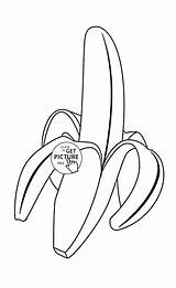 Coloring Pages Fruits Fruit Kids Banana Wuppsy Tropical Tree Printables Printable Make Drawing Choose Board Apple sketch template