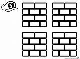 Mario Coloring Brick Block Super Pages Odyssey Printable Color Print Kids Adults sketch template