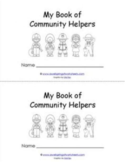 community helpers booklet read  color  wellspring