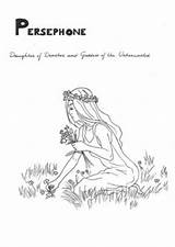Mythology Cronus Demeter Rhea Coloring Greek Persephone Aphrodite Roman Hades Pages sketch template