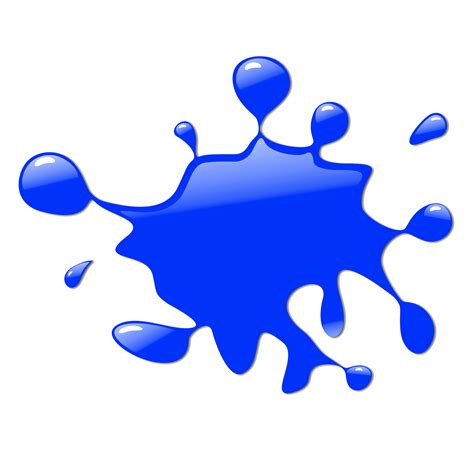 blue paint splatter transparent   blue paint splatter