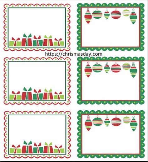 editable christmas labels christmas labels template