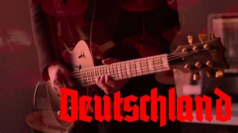 rammstein deutschland instrumental guitar cover by robert uludag commander fordo feat dean