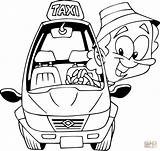 Coloring Pages Taxi Driver Colouring Professions Drawing Printable sketch template