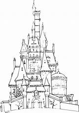 Chateau Reine Neiges Neige Princesse Benjaminpech Raiponce Gratuit Dessins Royaume Princesses sketch template