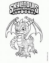 Spyro Skylanders sketch template