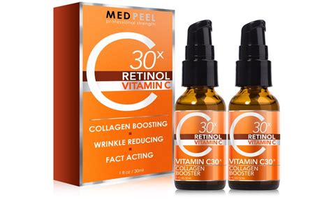 medpeel vitamin cx retinol serum  pack groupon