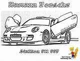 Coloring Porsche Pages Cars Car Popular sketch template