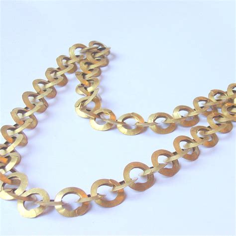 forged small link brass chain contemporary necklaces pendants  contemporary jewellery