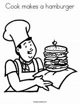 Coloring Hamburger Pages Popular sketch template