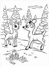 Coloring Rudolph Nosed Sketchite sketch template