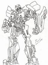 Bumblebee Transformers Getdrawings Optimus sketch template