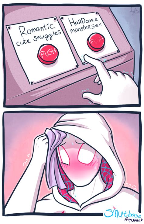 Spidergwen 2 Buttons Comic By Smutbase On Newgrounds