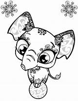 Coloring Pages Cuties Animal Cutie Animals Pet Cute Shop Littlest Printable Lps Creative Heather Chavez Girls Pandacorn Cartoons Color Elephant sketch template