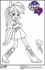 Coloring Pony Little Human Pages Popular sketch template