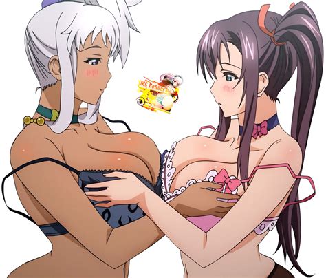 amaya haruko and akaza chacha render 1 ecchi yuri anime png image without background