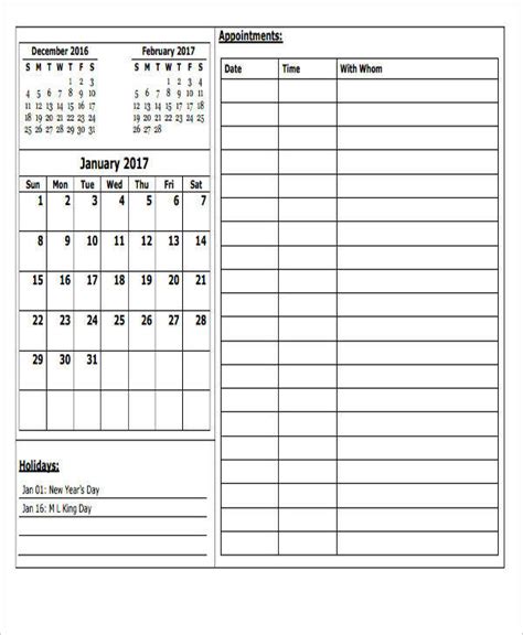 calendar templates   ms word
