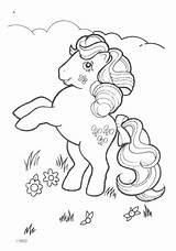 G1 Pony Little Coloring Pages Colouring Mlp Large sketch template