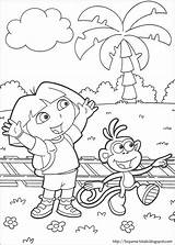 Dora Exploratrice Coloring sketch template