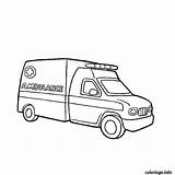 Ambulance Coloriage Camion Pompier Coloriageetdessins Humoristique sketch template