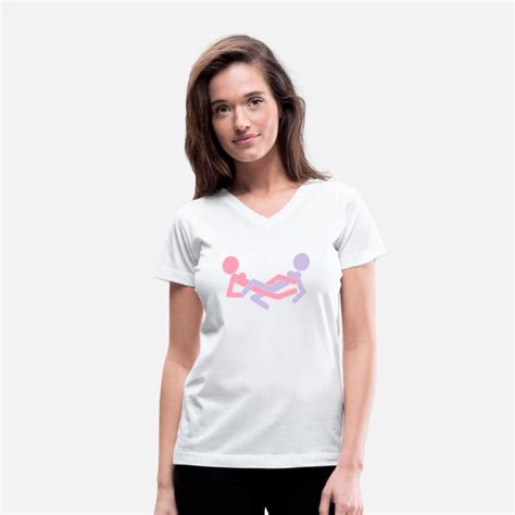 Lesbian Scissors Women S V Neck T Shirt Spreadshirt
