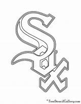 Sox Logo Chicago Stencil Mlb Sports Freestencilgallery sketch template